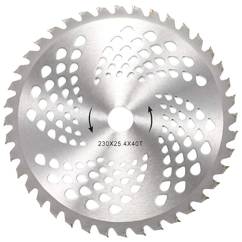 

(2-Set) 10 Inch x 40T Carbide Blade Brush Blade-for Knives, Trimmers, Weeders