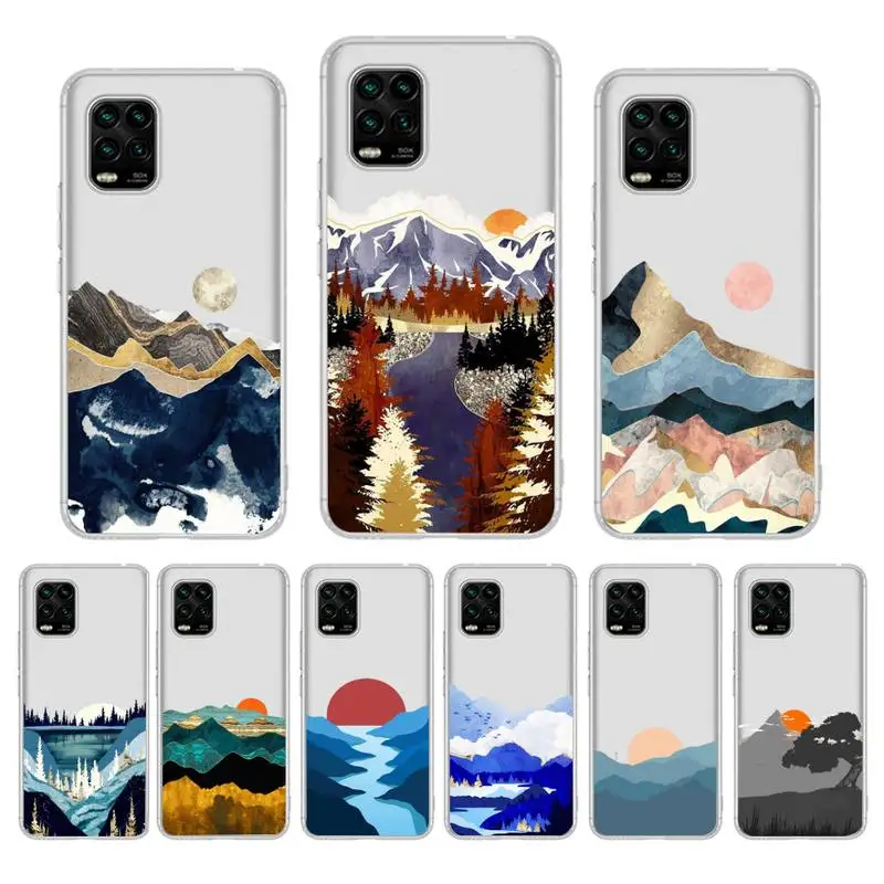 

Landscape Sunset Phone Case For Redmi Note 5 7A 10 9 8 plus pro 9A K20 for Xiaomi 10Pro 10T 11 Capa