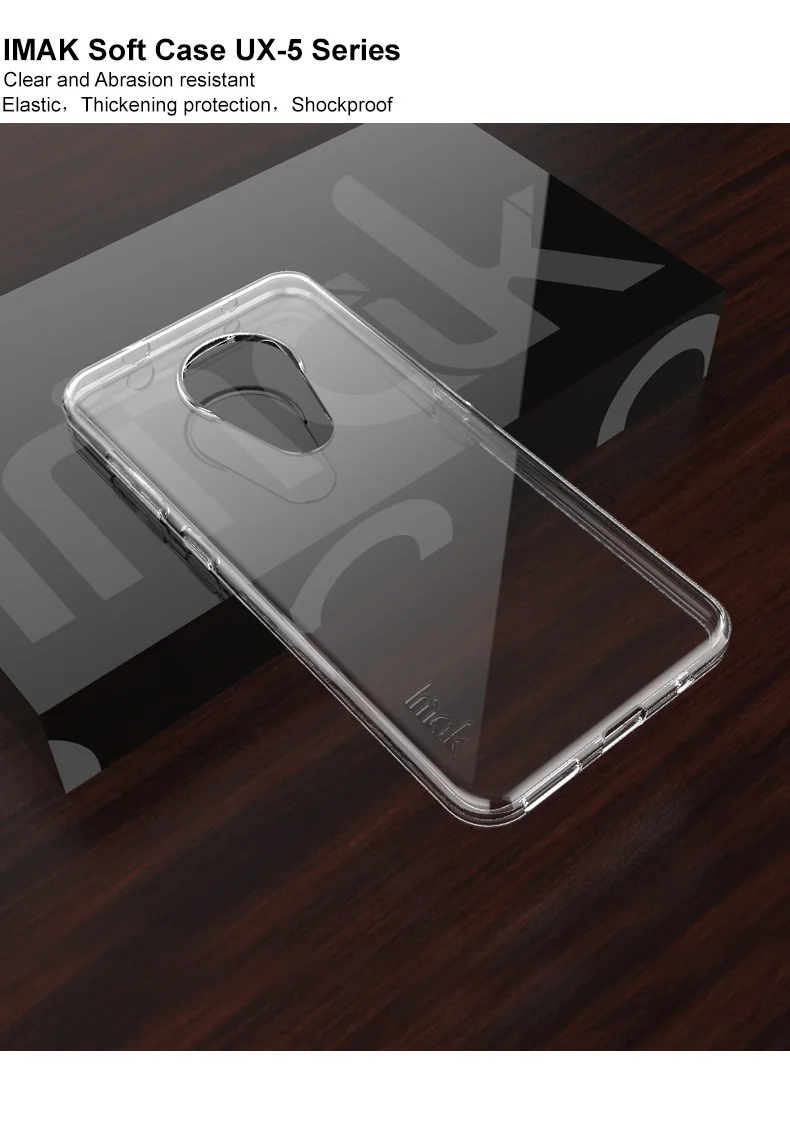 Для Nokia 7,2 чехол для Nokia 6,2 чехол IMAK 1,3 мм утолщение типа UX-5 серия Ударопрочный Мягкий ТПУ задняя крышка