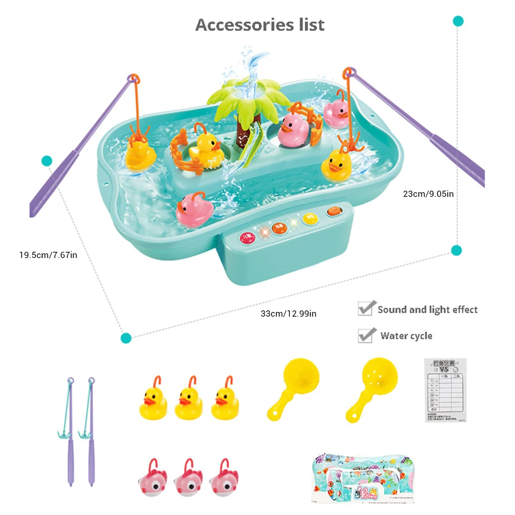 Детские забавные игрушки многофункциональный набор рыболовных магнитных