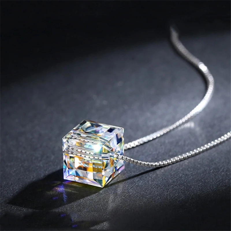 Кубик сладкий сахар квадратные корейские модные ожерелья тибетское серебро Бохо