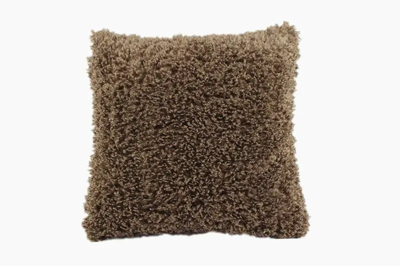 Мягкий плюшевый чехол для подушки чистый цвет декор стула чехлы подушек дивана