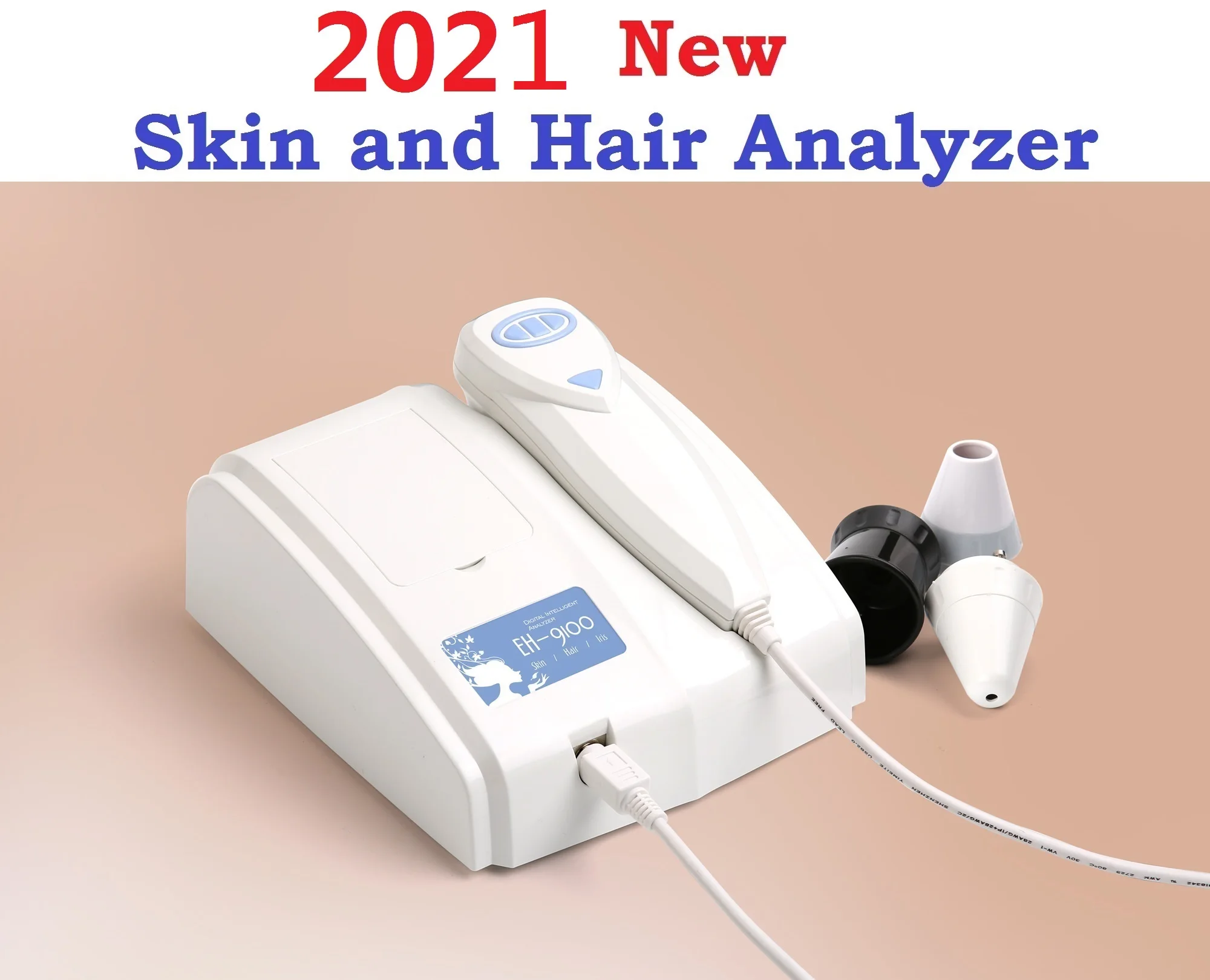 2021 Новый 8 0 МП цифровой CCD USB Многофункциональный УФ анализатор кожи и волос с