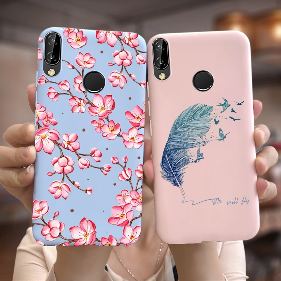 Чехол для Huawei P20 Lite Nova3E милые мягкие тонкие чехлы телефонов с рисунком конфет Nova 3E