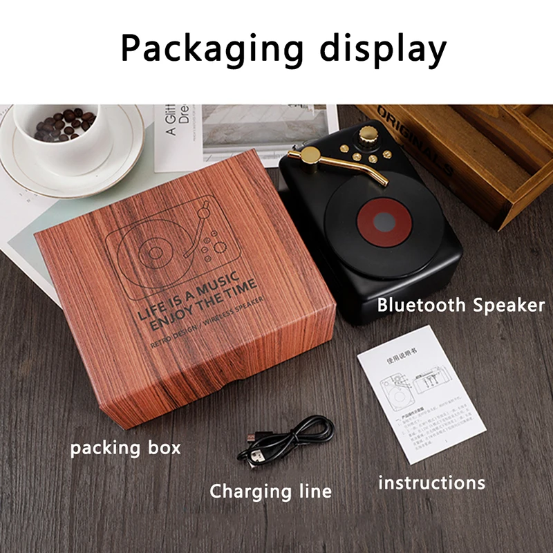 

Eshowee Vintage Bluetooth Audio FM Radio Vintage Classic Style High Volume Bluetooth 5.0 Wireless Connection TF Card