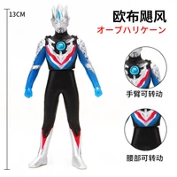 13cm small soft rubber ultraman orb hurricane slash action figures model doll furnishing articles children assembly puppets toys