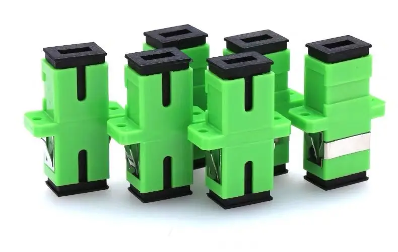 

Переходник SC/APC новый, 200 шт., гнездовой, оптоволоконный, одномодовый, одномодовый, фланец SC с фланцем, пластиковый оптоволоконный соединител...