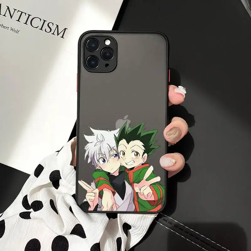 

HUNTER x HUNTER HxH Gon Killua Anime Phone Case For iphone 12 11 7 8 plus mini x xs xr pro max matte transparent cover
