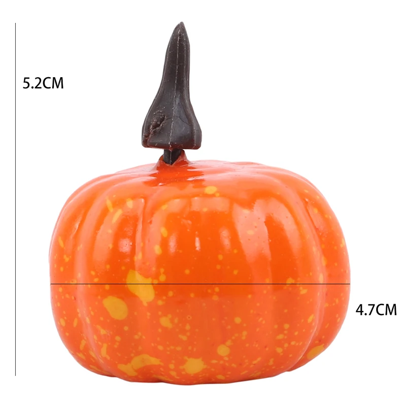 

12pcs Artificial Simulation Fake Mini Pumpkins Model Vegetables Foam Plastic DIY Home Decoration Accessories Pumpkin
