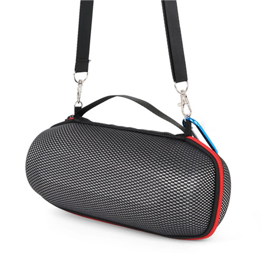 EVA Hard Carrying Travel Case for JBL Charge 5 Charge5 Waterproof Wireless Bluetooth Speaker (Black+Grid) |