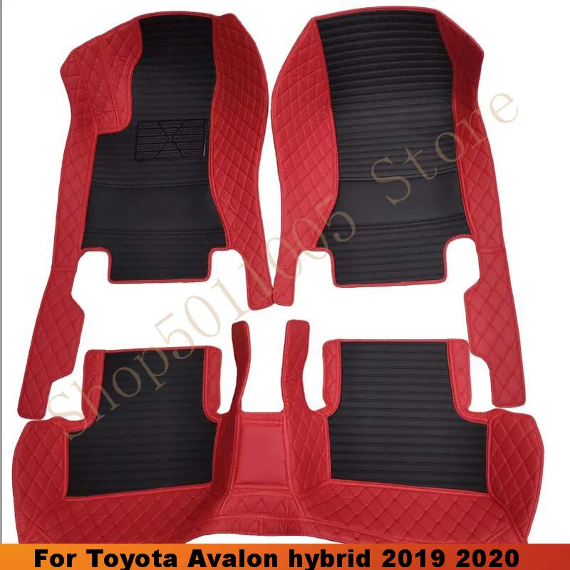 

For Toyota Avalon hybrid 2019 2020 Car Floor Mats Auto Interiors Carpets Foot Rugs Dash Custom Covers Artificial Leather Pads