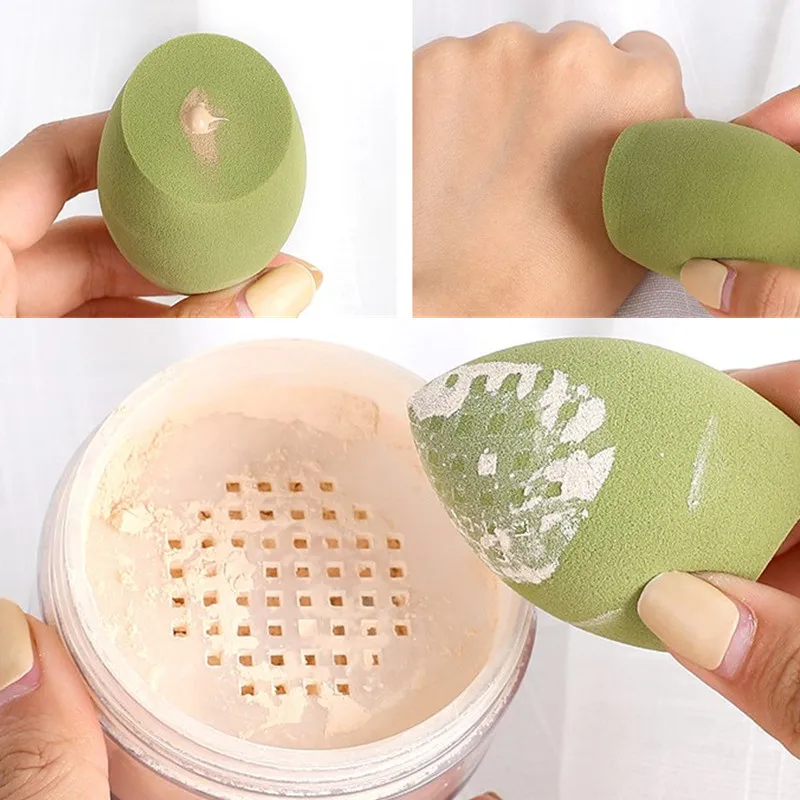 1Pcs Cosmetic Puff Makeup Latex-Free Comestic Egg Sponge Dry Wet Use Women's Foundation Beauty Make Up Tools |
