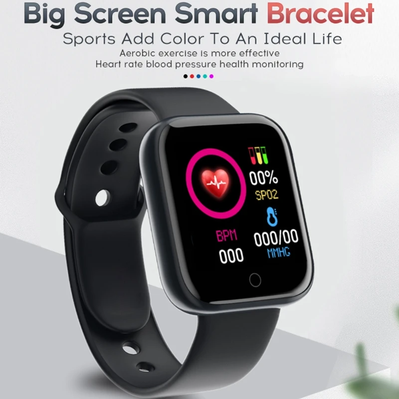 

Color Screen Sports Children's Watch D20 Fitness Tracker Bracelet Pedometer Waterproof Time management Heart Rate Blood Pressure