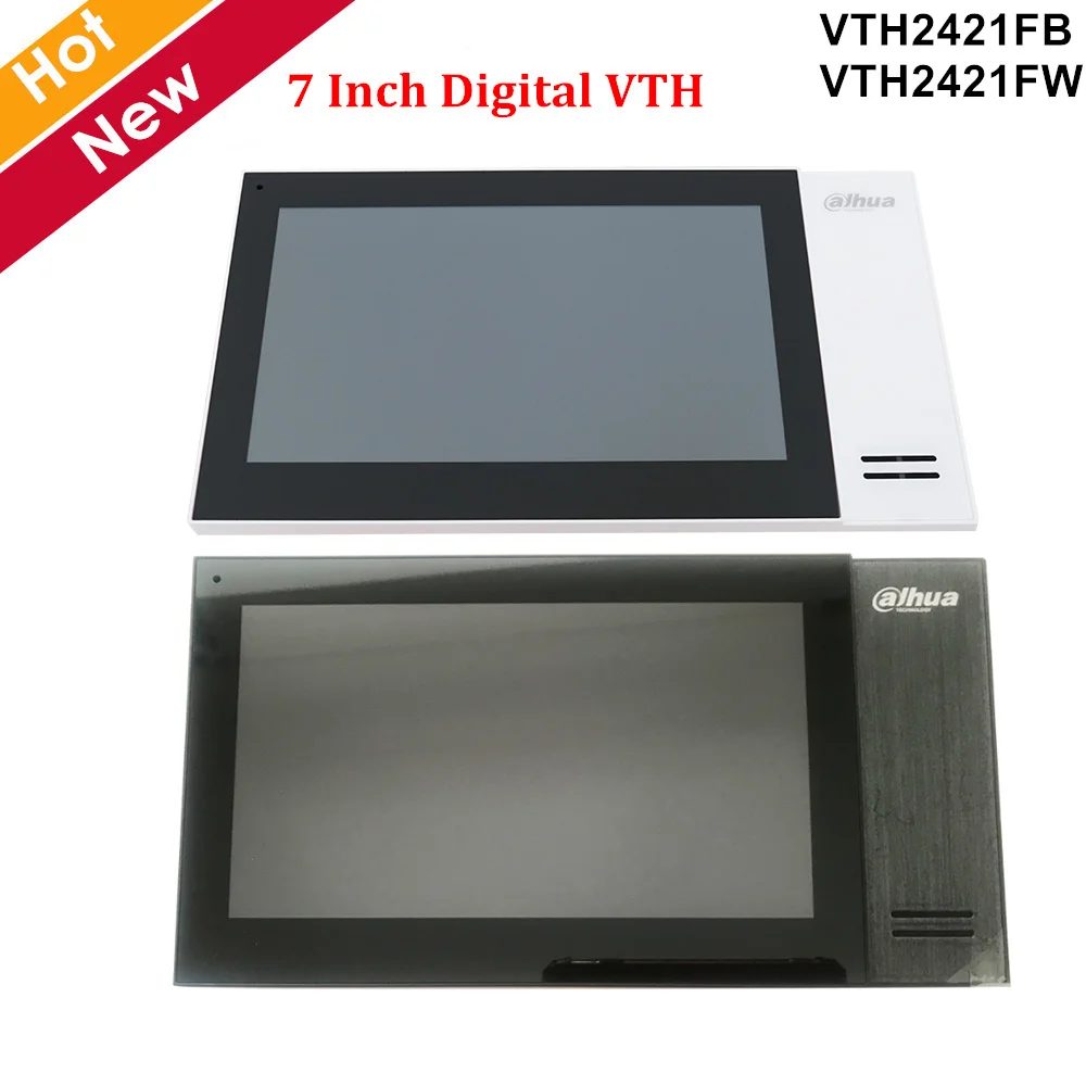 Монитор Dahua VTH2421FB VTH2421FW для помещений емкостный сенсорный экран TFT 7 дюймов 1024x600