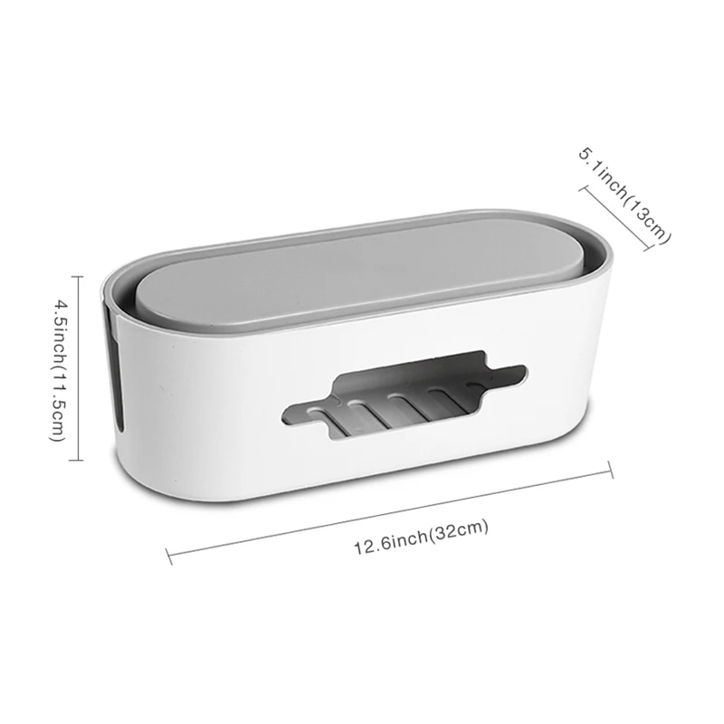 

2020 New ABS High Quality Cable Storage Box Case Wire Management Power Plug Cord Socket Safety Desktop Organizer 1PCS