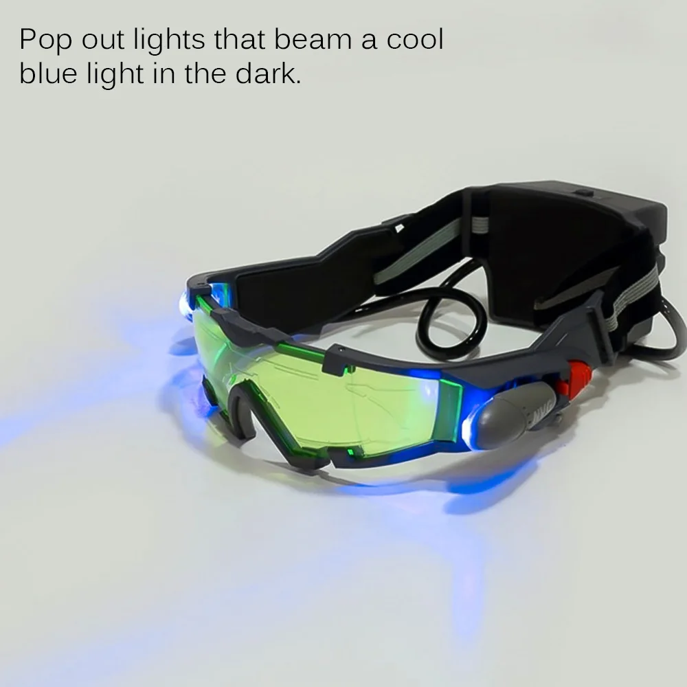 

Safety Goggles Ski Glasses Adjustable LED Night Vision With Flip-Out Light Winter Windproof Snowboard Goggles For Outdoor Sports