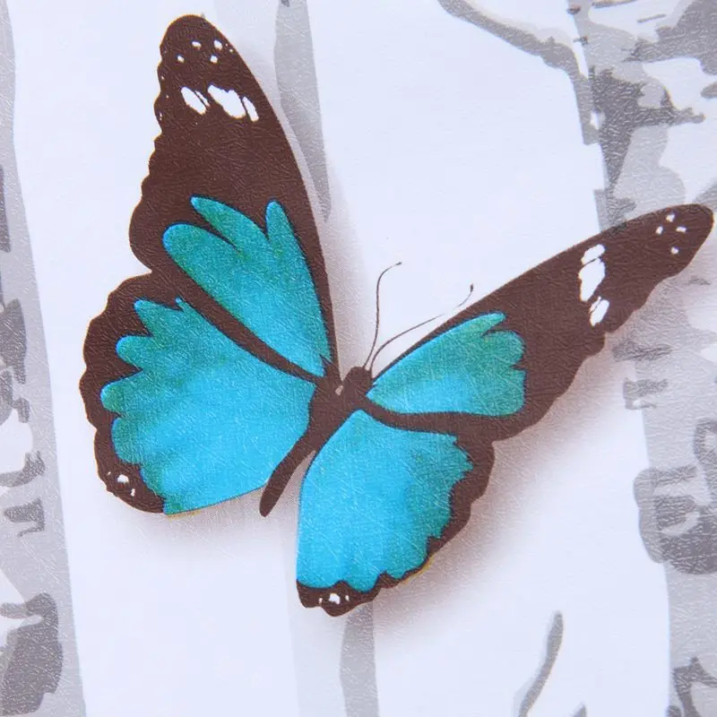 3D стерео лес бабочка шаблон водонепроницаемые настенные наклейки самоклеющиеся