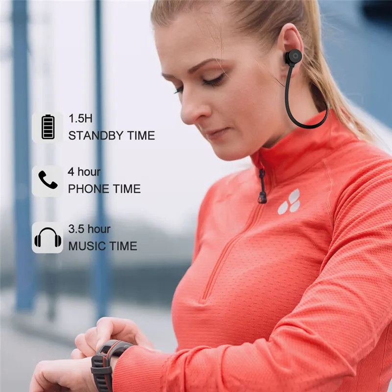 Магнитные Bluetooth наушники стерео беспроводные шейные наушники для iPhone Xiaomi водонепроницаемые наушники с микрофоном