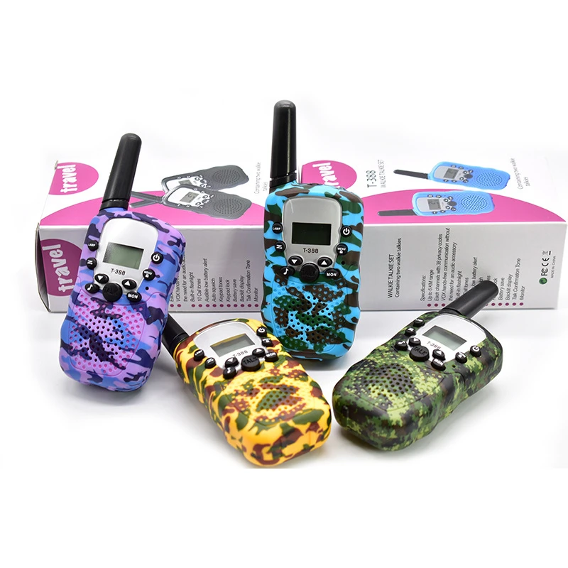 2 шт./компл. мини иди и болтай Walkie Talkie детская дети радио игрушки T388 Детское нижнее