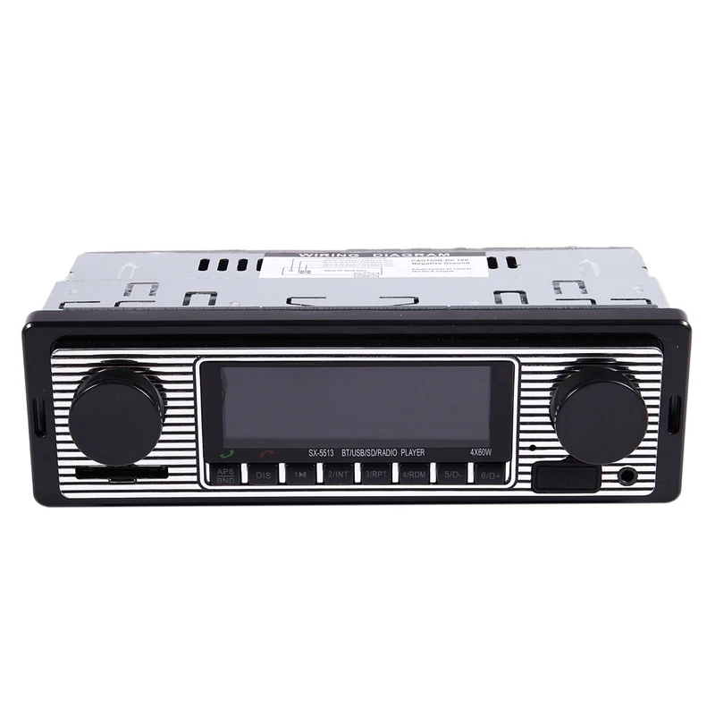 Bluetooth винтажный fm радио Автомобильный MP3 плеер стерео USB AUX классический