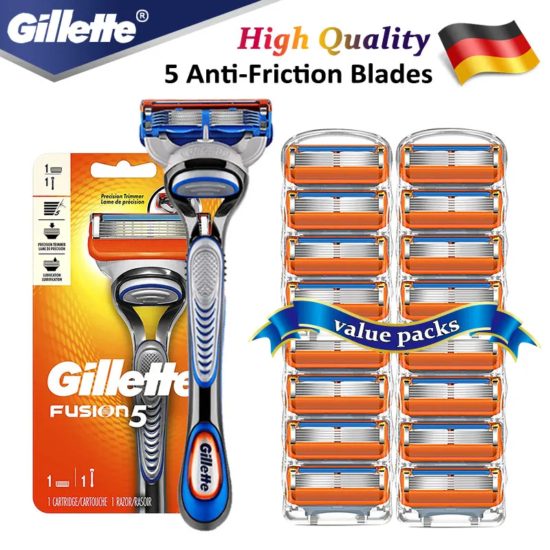 Maquinilla de afeitar,Gillette Fusion 5 ,Navajas,Afeitadora barba,Cuchillas de afeitar,Regalos para hombre,Rasuradora,Depilador facial,Afeitado...