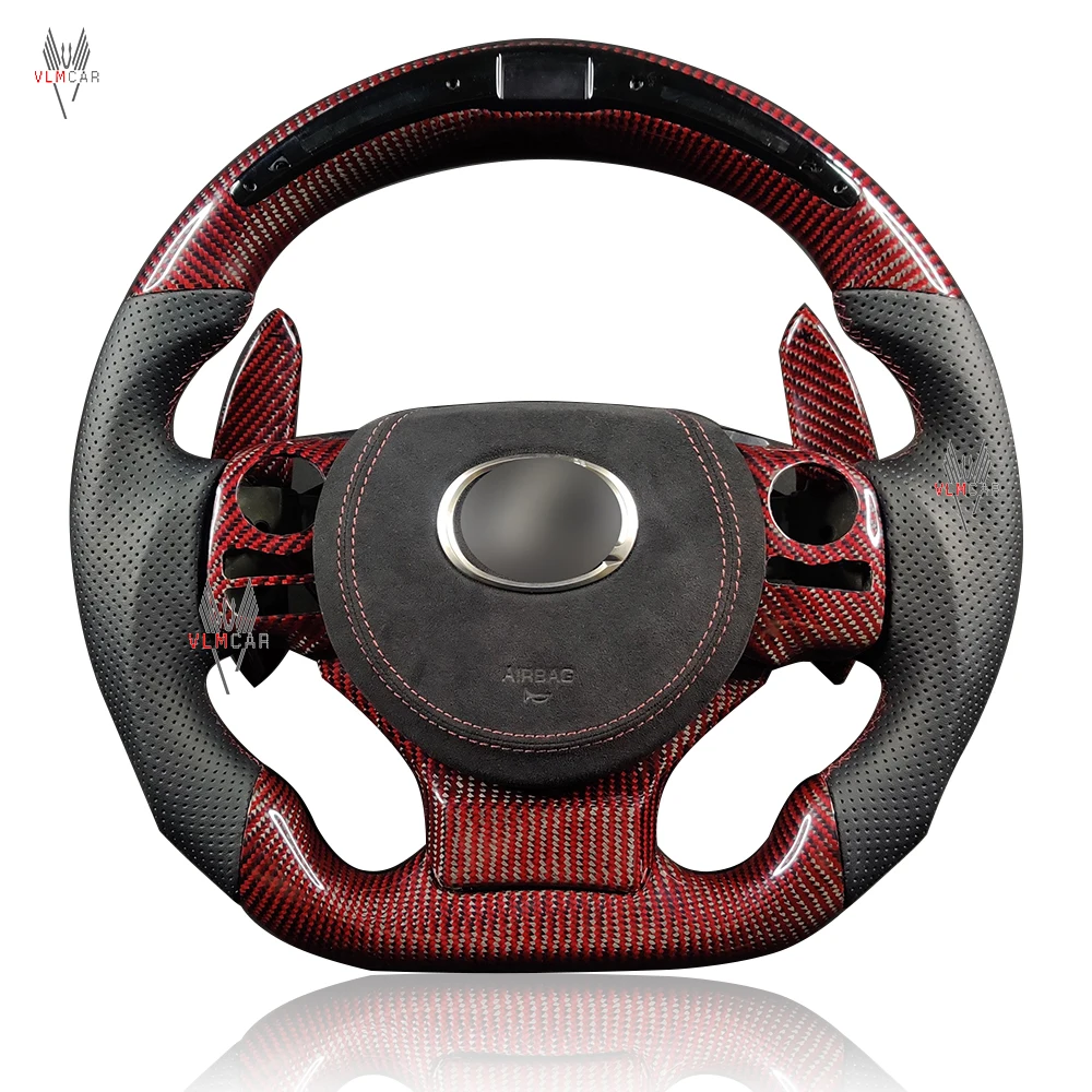 

VLMCAR Carbon Fiber Steering Wheel For Lexus IS ISF RC RCF GSF 2013 Car Accessories Led Lights Support Private Customization
