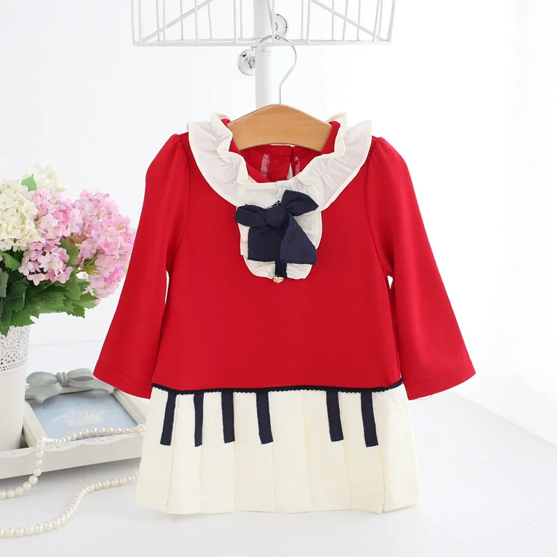 Оптовая продажа 5 шт./партия платье для девочек в английском стиле детей на день