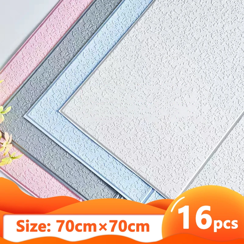 Papel tapiz 3d autoadhesivo, decoración impermeable para sala de estar, dormitorio, insonorizado 3D Panel de pared, decoración para baño y cocina