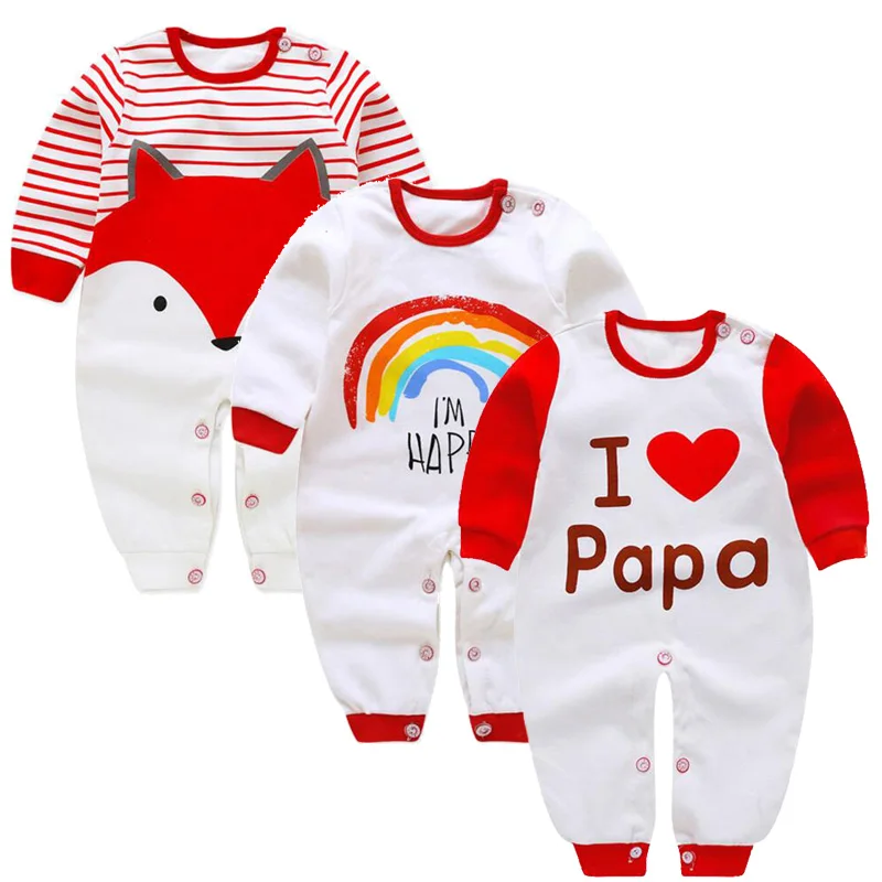 3 шт./компл. комбинезоны для новорожденных мальчиков и девочек 0-12 месяцев |