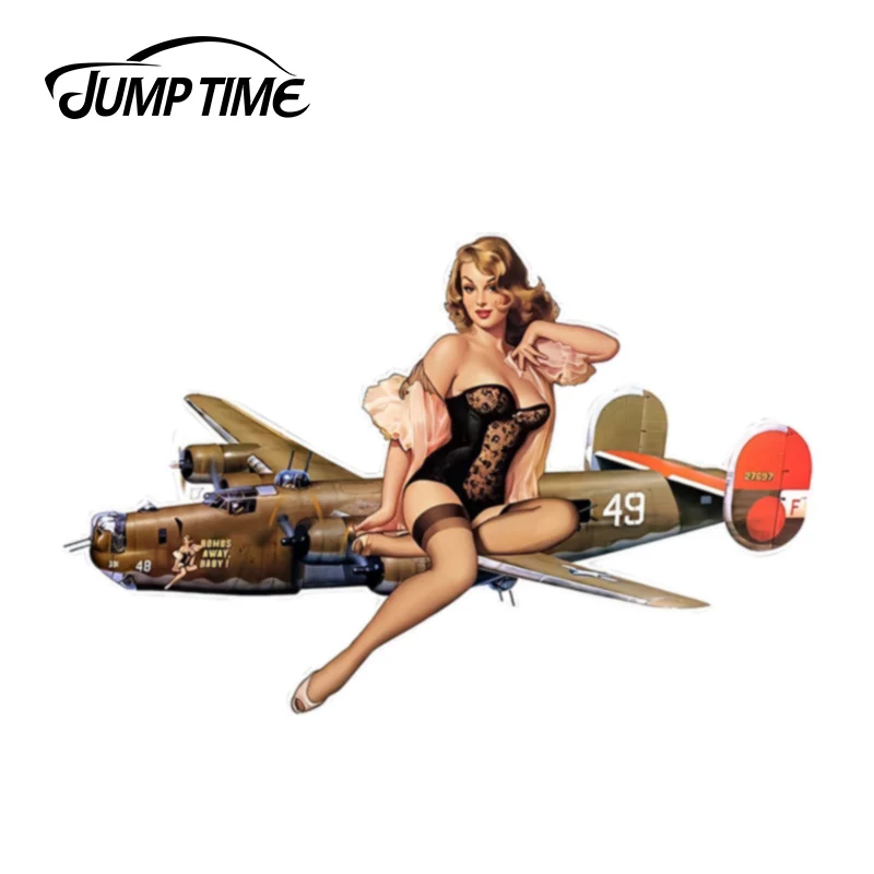 JumpTime 13 см x 8 3 для самолета сексуальная наклейка JDM девушек креативные