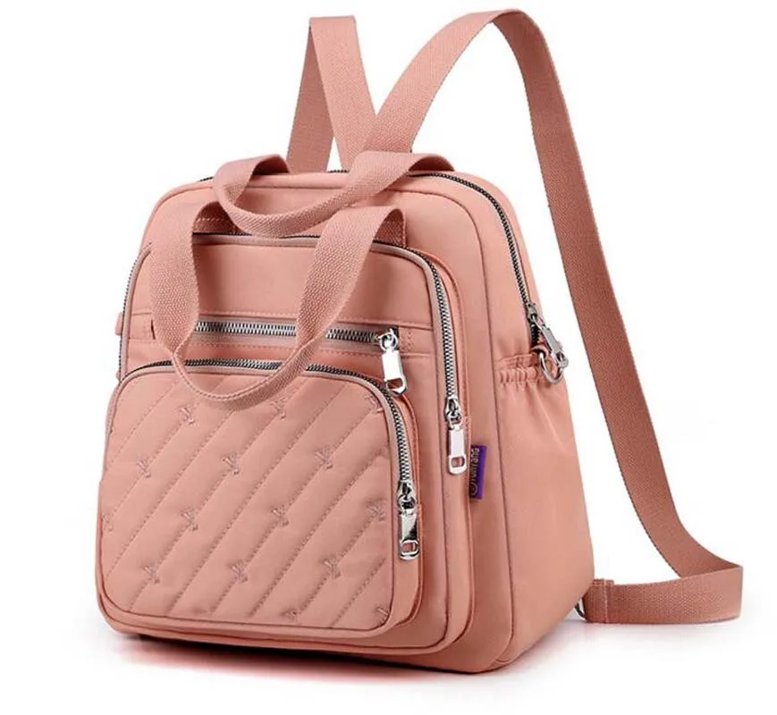 

Hot Sale Fashion New Style Multifunction Casual Women's Backpack Large Capacity Double Shoulder Bags Handbag Messenger Bags