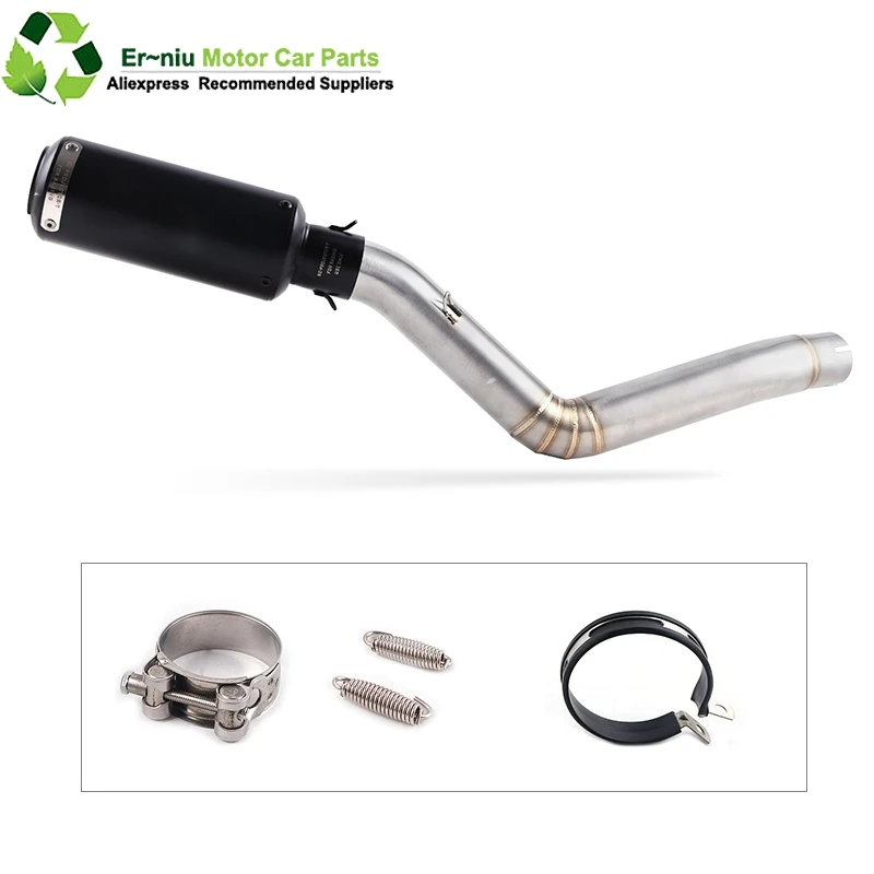 

TRK502 Motorcycle Muffler Pipe Racing Full Exhaust System Middle Link Pipe Slip On For Benelli TRK 502 DB-Killer