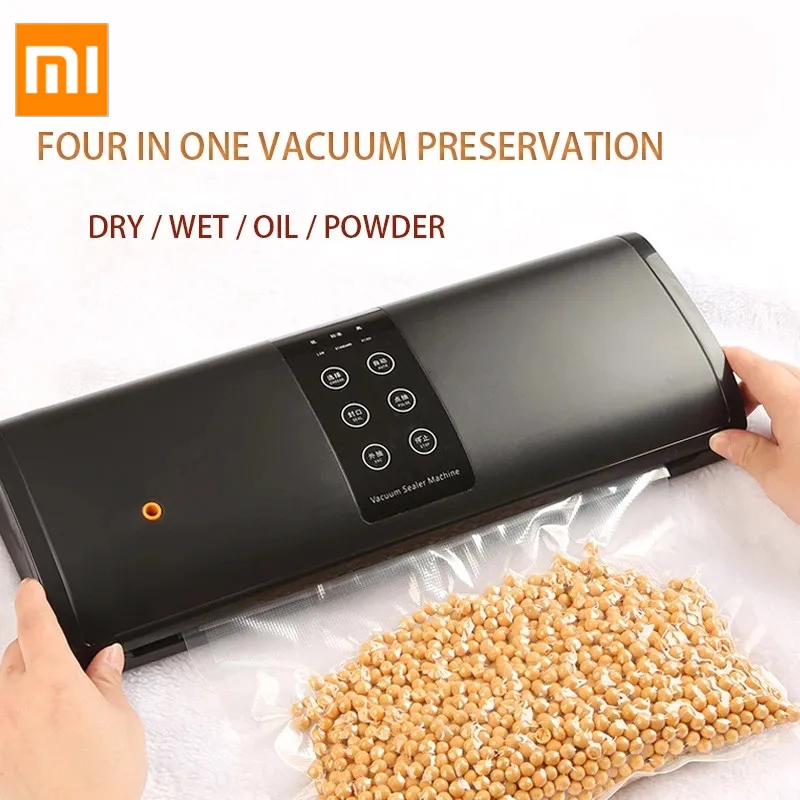 Вакуумный упаковщик XIAOMI MIJIA электрический аппарат для упаковки продуктов дома и