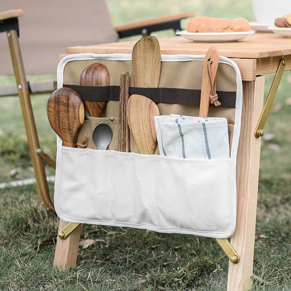 Outdoor Camping Tableware Barbecue Storage Bag Rack Camping Tableware Tableware Storage Bag Chopsticks Spoon Fork Storage Bag