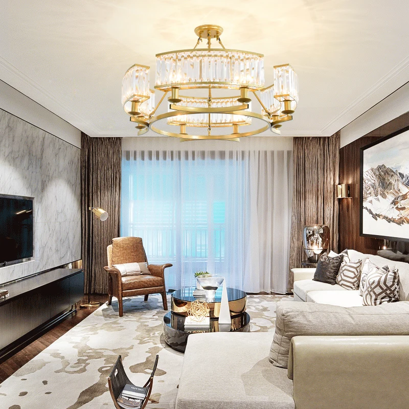 Хрустальная люстра Современная потолочная лампа для гостиной спальни | Лампы и