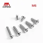 Винты с полукруглой головкой, нержавеющая сталь 304, M6x8, 10, 12, 14, 30, 35, 40, 45, 50, 55, 60, 65, 70, 75, 80, 85, 90, 95 мм