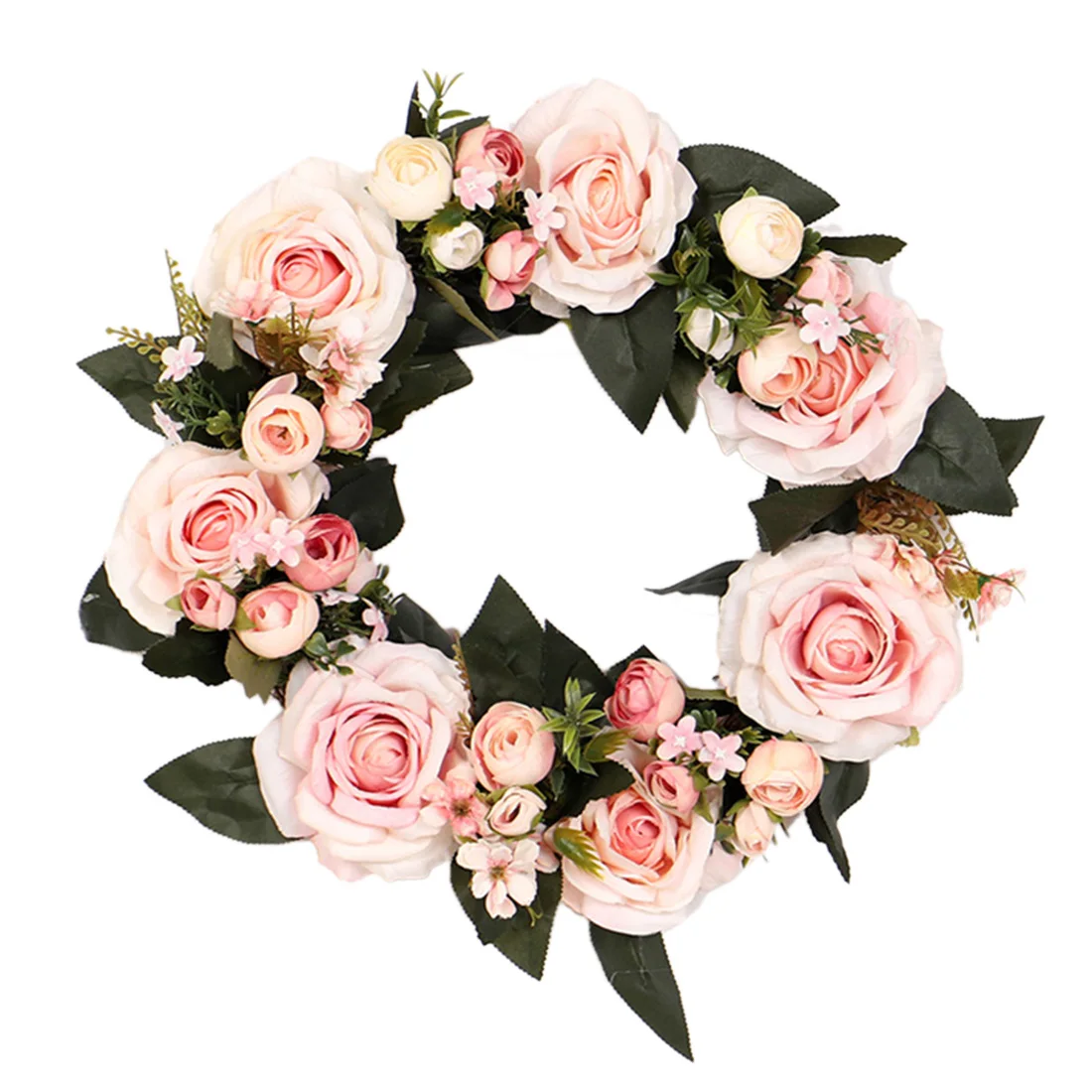 Искусственный Розовый венок цветок лента-гирлянда искусственный из подсолнухов