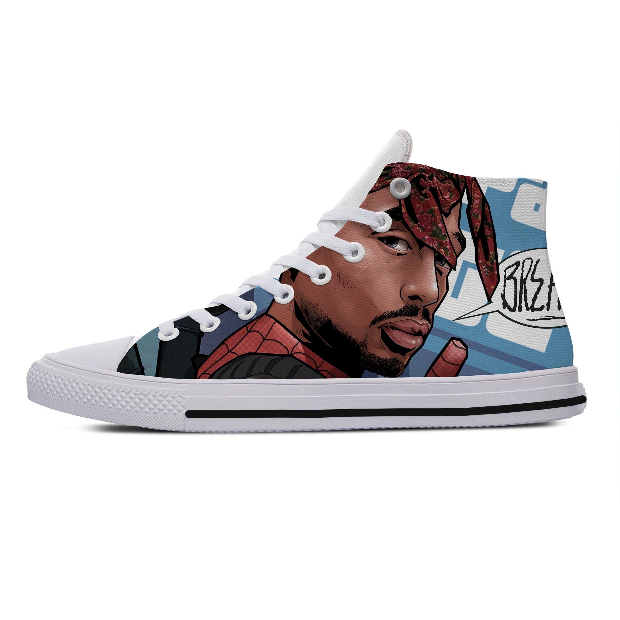 2019 г. Новая модная летняя повседневная обувь 2Pac Tupac Shakur Icon Rap легкая парусиновая