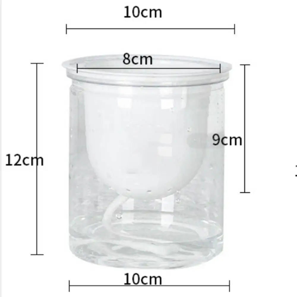 Прозрачный самополивающийся горшок с хлопковой веревкой 2 шт.|Цветочные горшки и