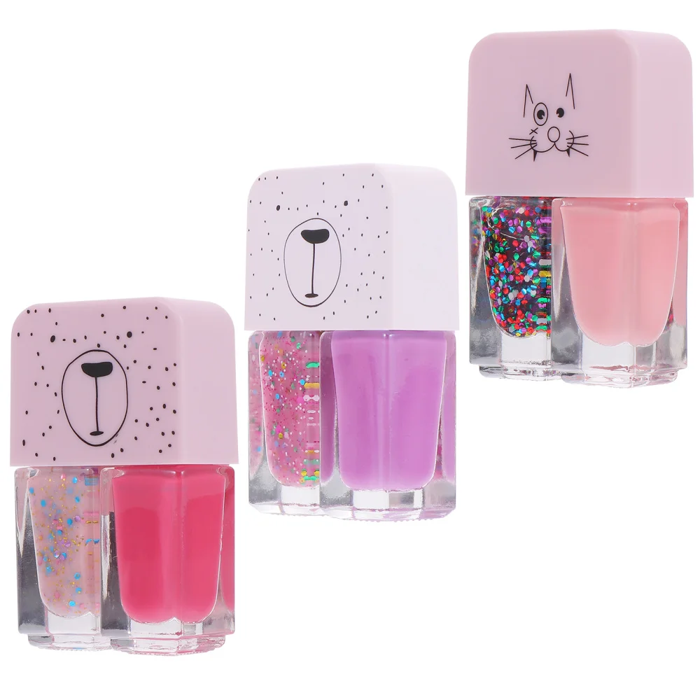 

3Pcs Quick Dry Nail Polishes Long-lasting Nail Art Polishes Manicure Art Tools