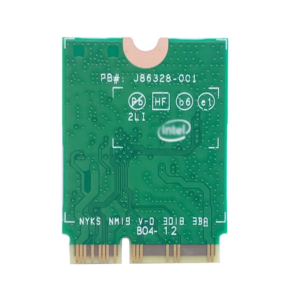 Intel Wi-Fi 6 AX201 Bluetooth 5 0 Dual Band 2 4G/5G Wireless NGFF Button E CNVi Wifi Card AX201NGW 4 ГГц/5G hz 802.11ac / ax |