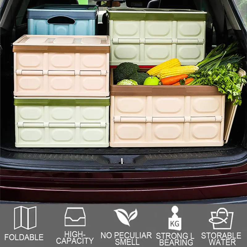 30 л складная коробка для органайзера багажника пластиковые ящики хранения