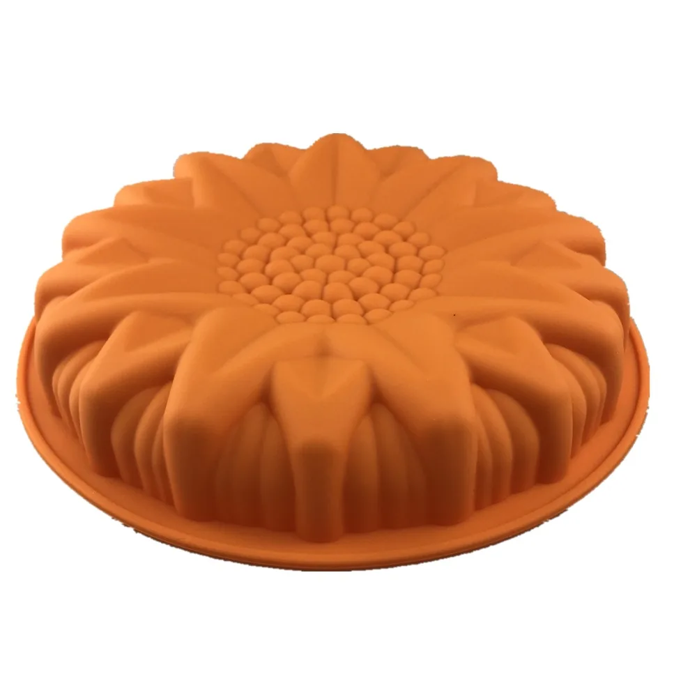 Силиконовая форма для подсолнуха шоколадный мусс фруктовый пирог желе помадка