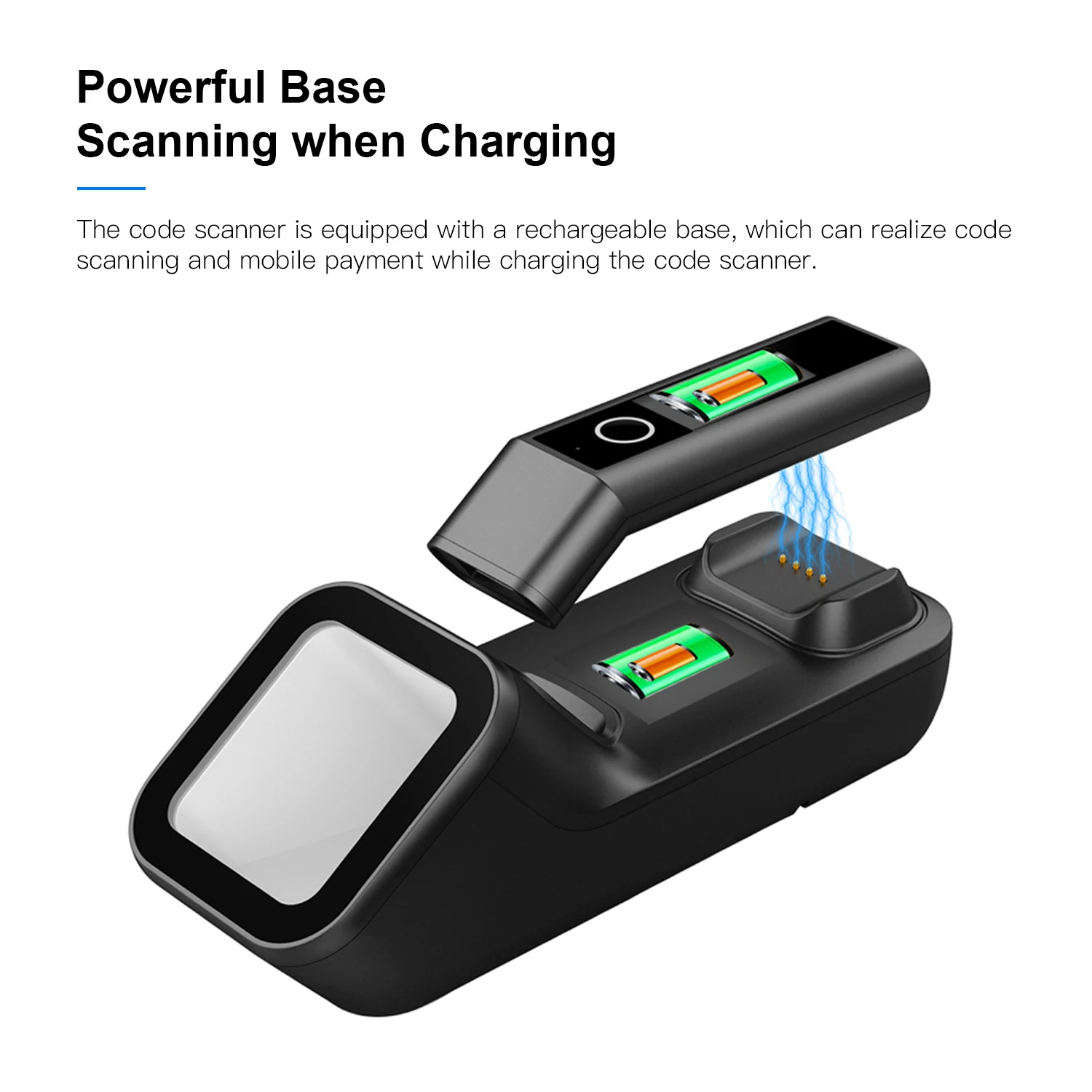 сканер штрих кодов Aibecy 3 в 1 кода ручной 1D/2D/QR BT & 2 4G Беспроводной USB Проводное
