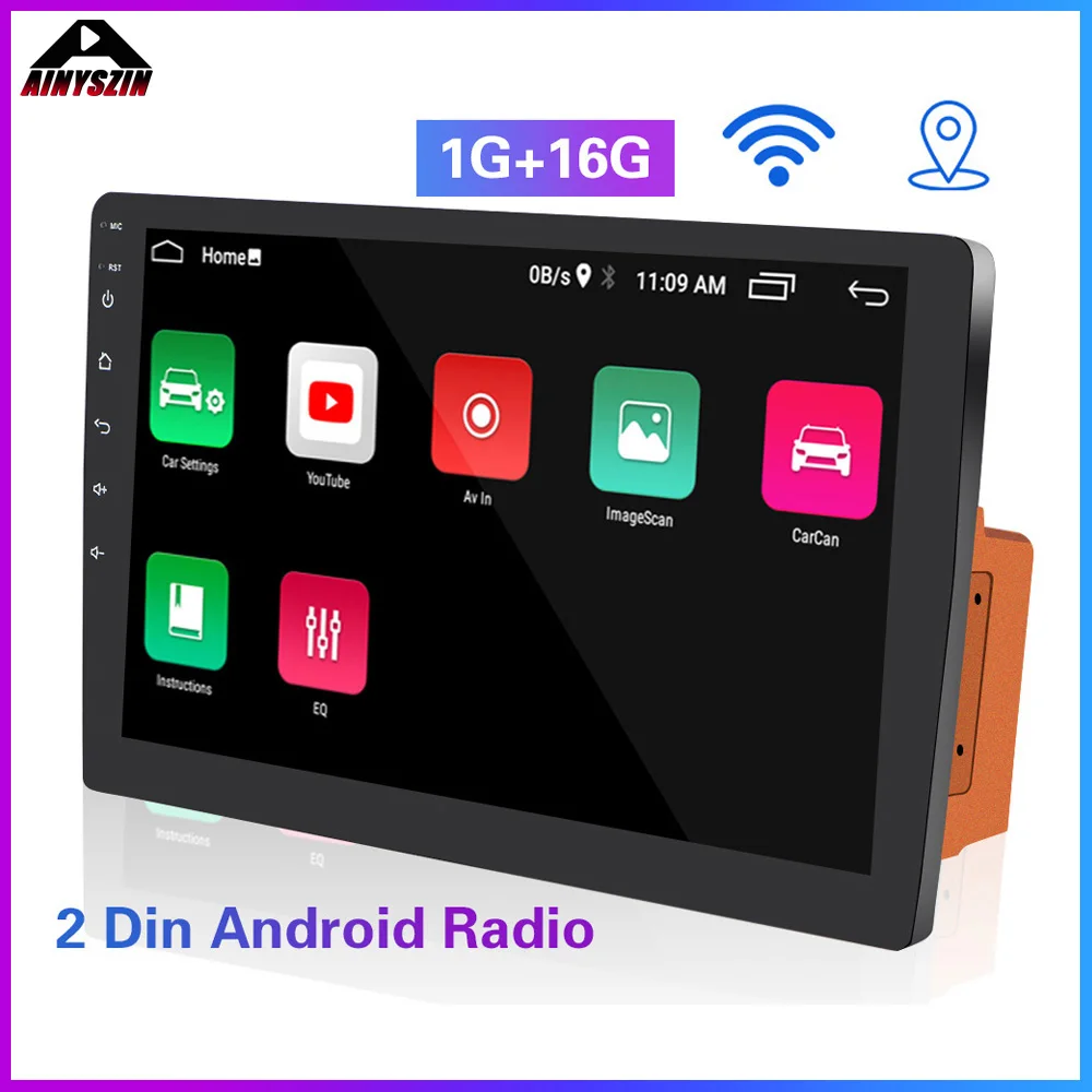

Auto Parts Retractable GPS Autoradio WiFi Bluetooth MP5 Android 8.1 Car Radio 2 Din 10'' Touch Screen Car Multimedia MP5 Player