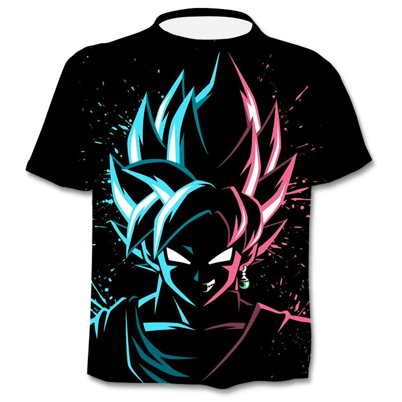 

2021 super handsome anime Harajuku funny graphic T-shirt men 3D stereo T-shirt boy fashion street clothing parent-child couple