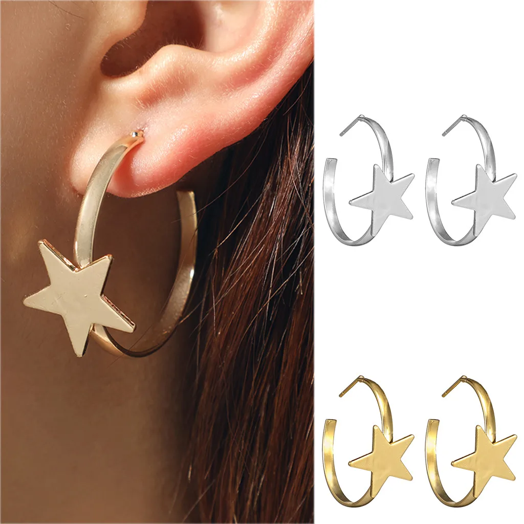 Модные круглые серьги Стразы с крючками для женщин эффектные Большие