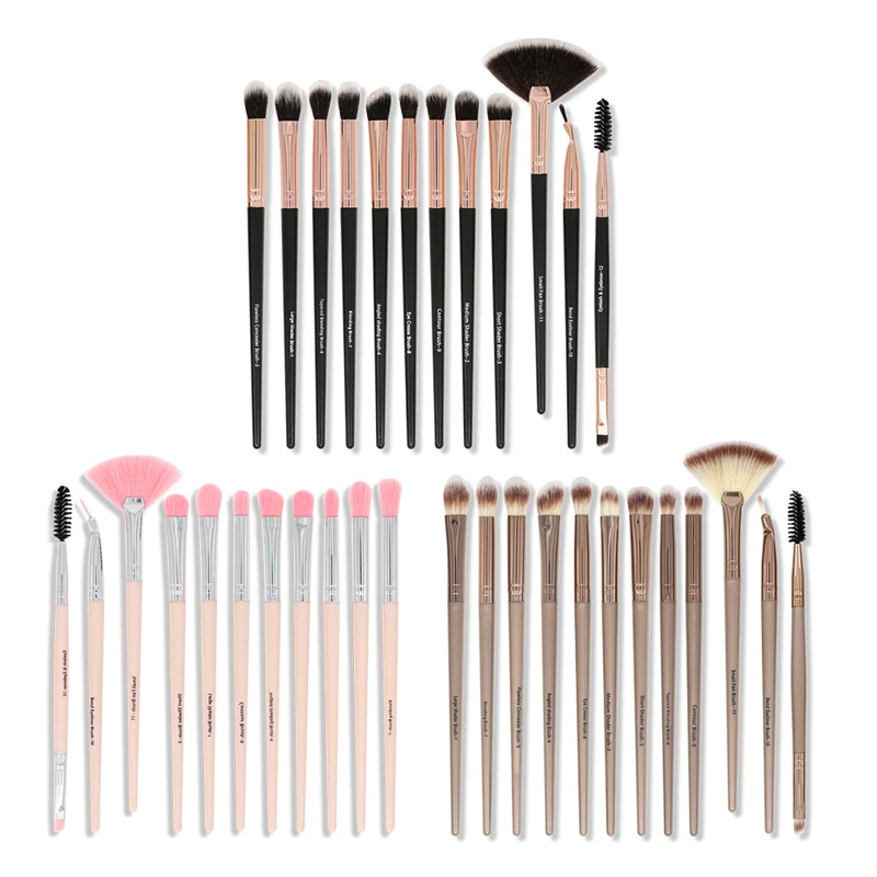 

Набор кистей ENXIN Pro для макияжа, кисточки для растушевки теней для век, подводки, туши для глаз и бровей, 12 шт./лот