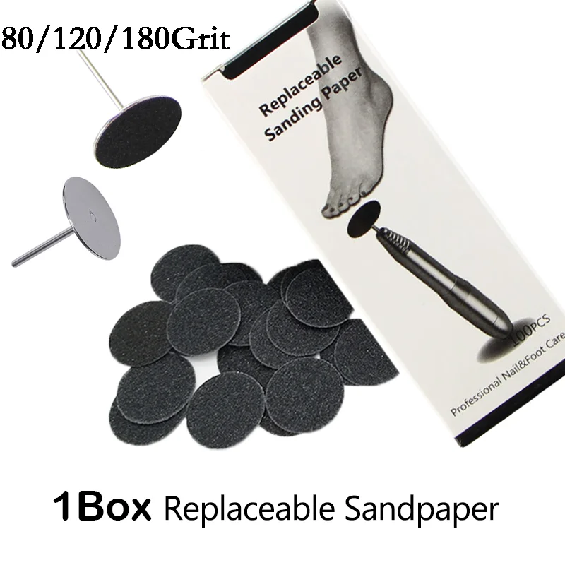 

Replaceable Sandpaper Callus Remover Tools For Electric Foot File Disc Cuticle Hard Dead Skin Pedicure Tools