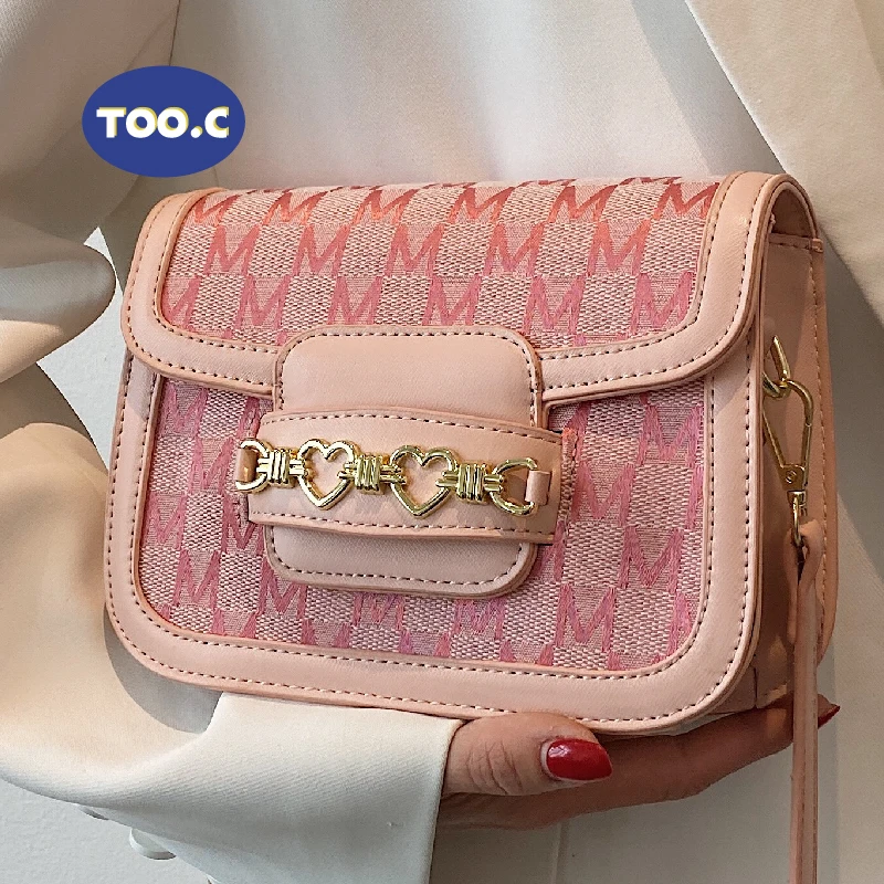 

Summer Shoulder Bags For Women 2021 New Trend Crossbody Luxury Vintage Fashion Pink High Quality Pu Leather Messenger Handbags